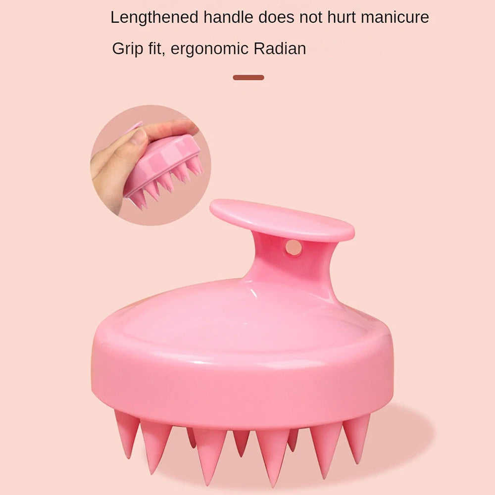 Plastic Silicone Massage Comb Clean The Scalp Thoroughly Scalp Massage Easy Foaming Head Massage Brush Shampoo Brush Bath Comb HIP