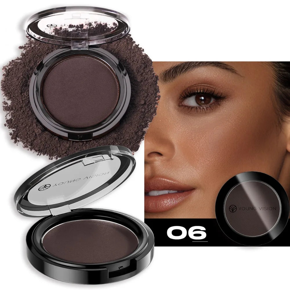 Professional Matte Bronzer Contour Powder Palette Long-Lasting Highlighter for 3D Face Shaping Silky Setting Makeup Powder HIP 06
