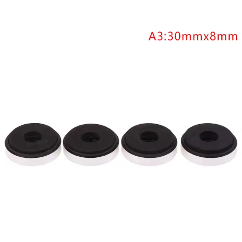 4-Pack HIFI Speaker Isolation Feet Pads – Shock Damping Stand Speaker Isolation Feet HIP Silver 30mmx8mm
