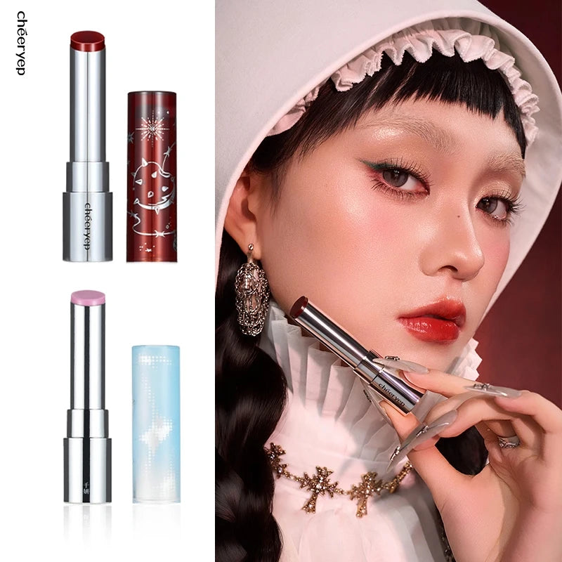 Crystal Solid Lip Gloss – Mirror Finish Long-Lasting Lipstick Crystal Lip Gloss HIP
