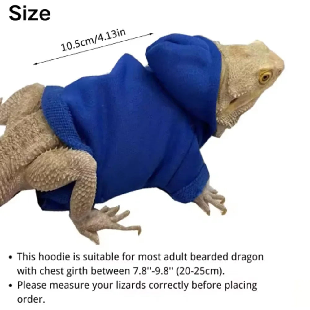 Warm Pet Sweater Hoodie Coat Apparel For Bearded Dragons Lizards Reptiles Chameleons Geckos Hamster Small Animals Photo Prop HIP