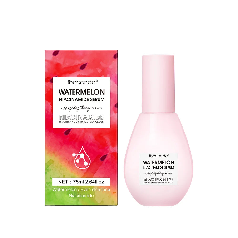 New Watermelon Glow Niacinamide Dew Drops Serum Makeup Primer Cream Lightweight Facial Serum & Priming Liquid Brightner HIP 75ml