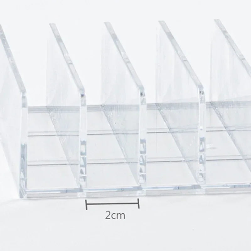 Clear Acrylic Eyeshadow Palette Organizer – 7-Grid Holder Makeup Storage Organizer HIP
