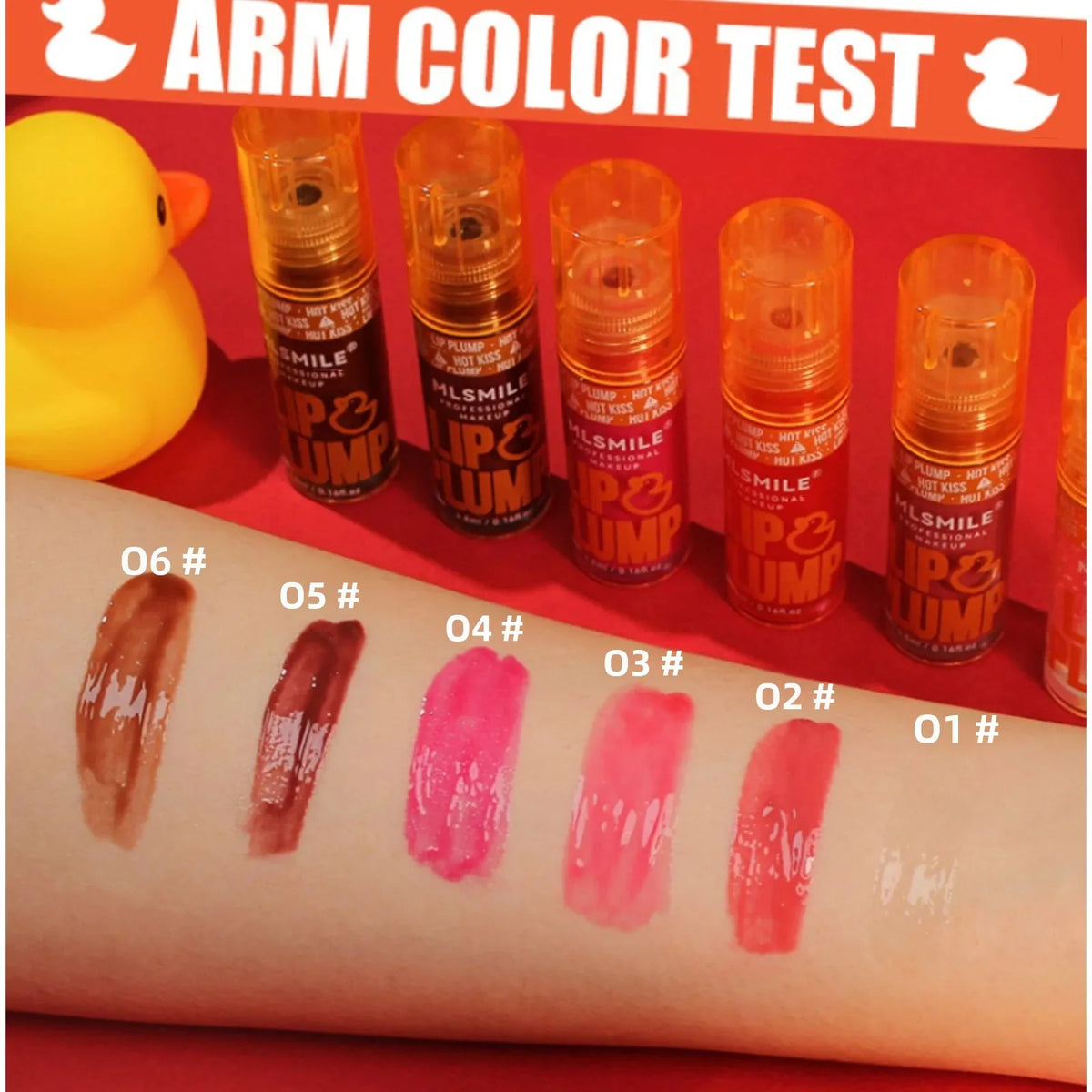 MLSMILE Plumping Lip Gloss Set – Mirror Shine, Fruit Scent Lip Gloss Set HIP