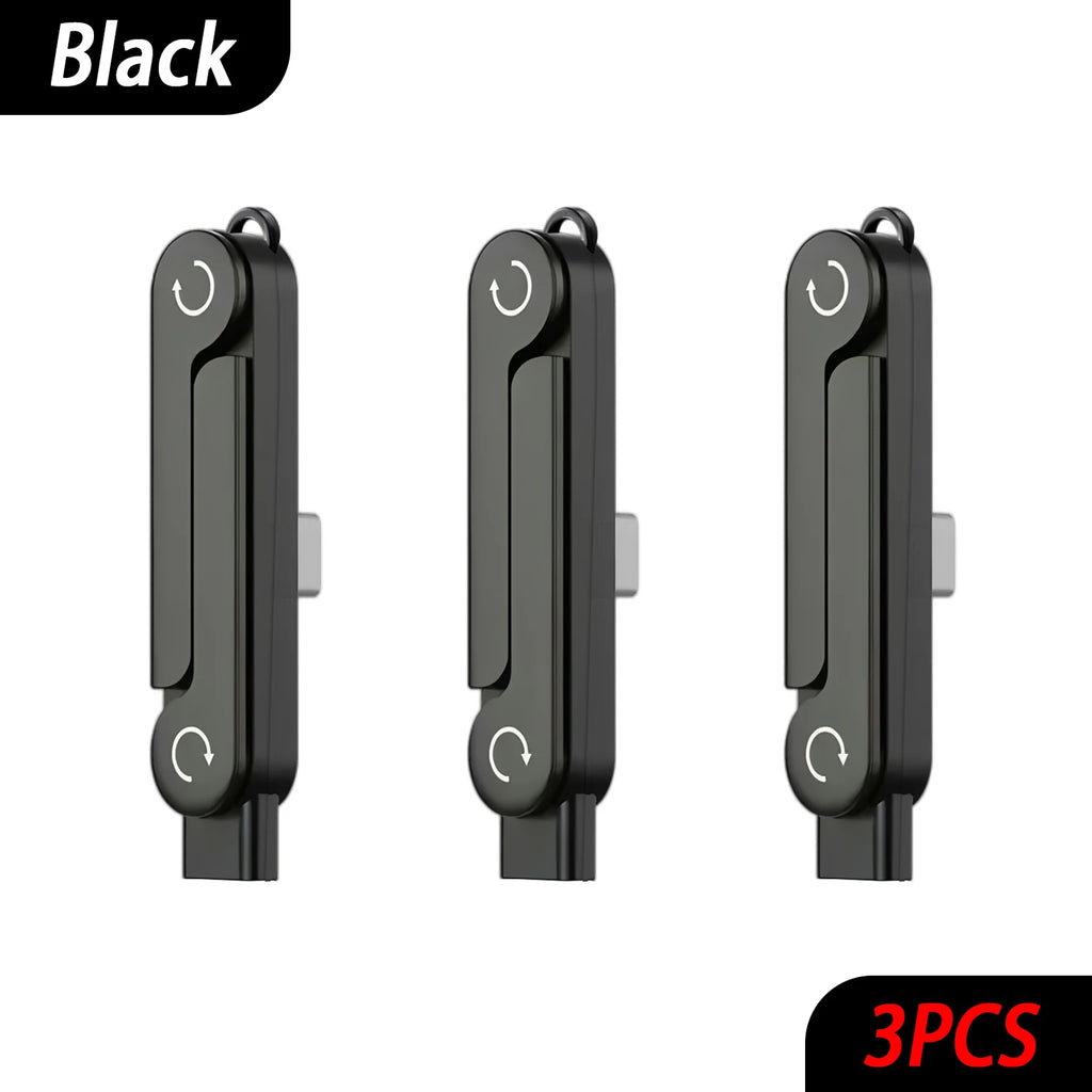 USB-C OTG Adapter & Desktop Phone Stand | BESY USB-C OTG Adapter HIP 3pcs Black