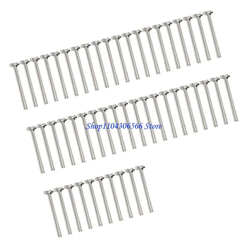 50-Pack PC Case Fan Mounting Screws – Aluminum Alloy Long Fan Mounting Screws HIP