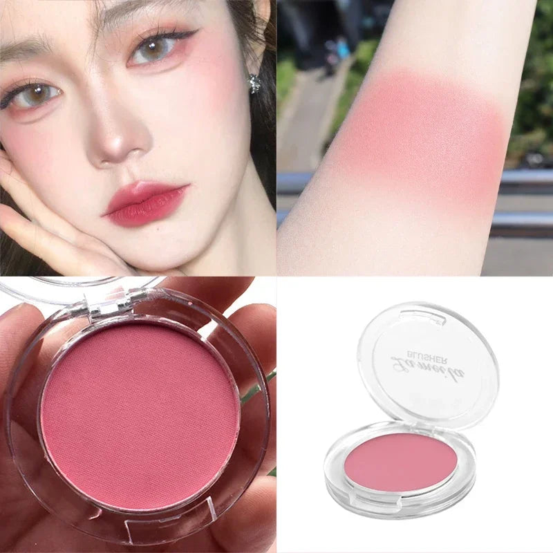 Blush Peach Palette 6 Colors Face Mineral Pigment Cheek Blusher Powder Makeup Professional Contour Shadow Pink Blusher Cosmetics HIP 02