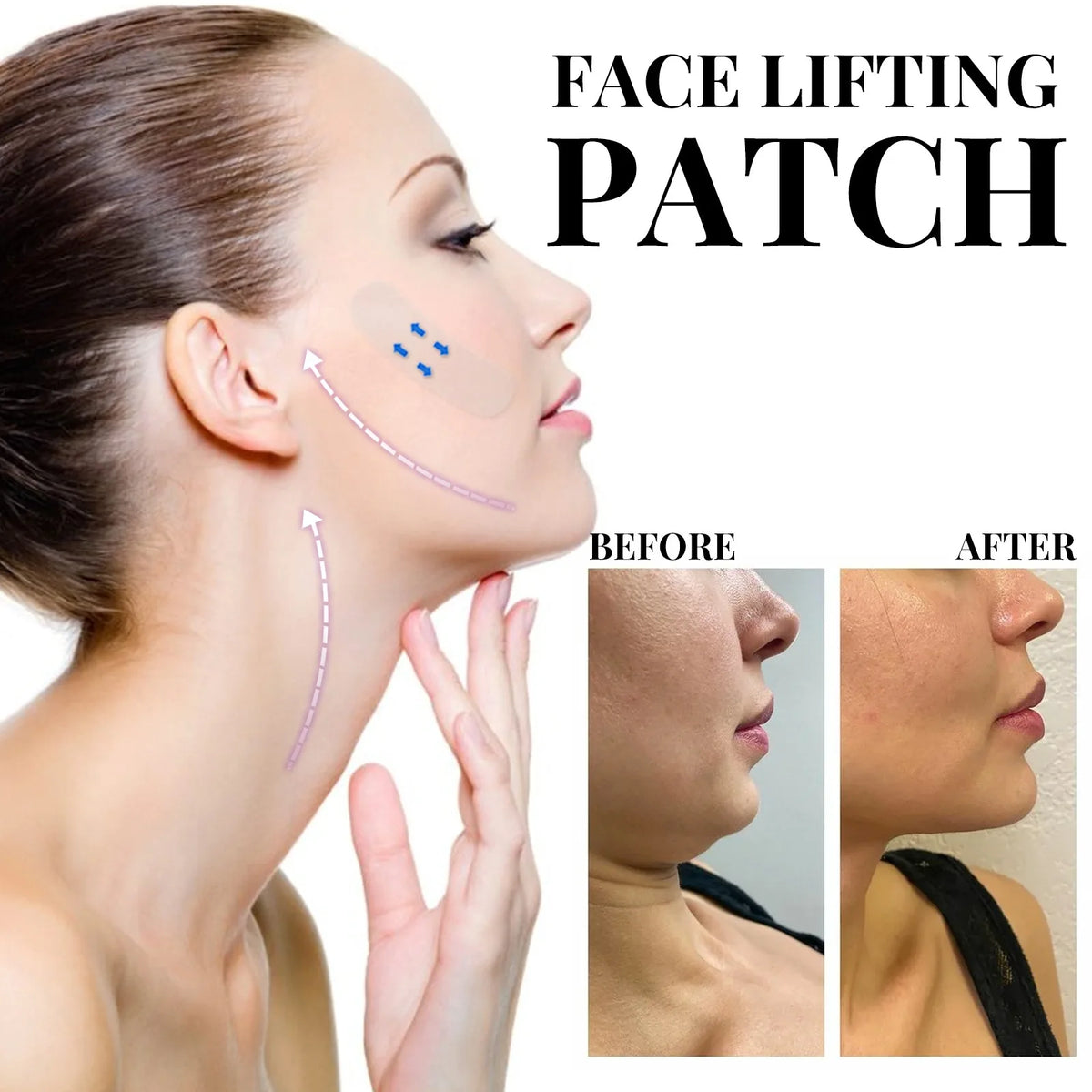 Waterproof V-Shape Face Lifting Tape – Invisible Chin Patches Face Lifting Tape HIP