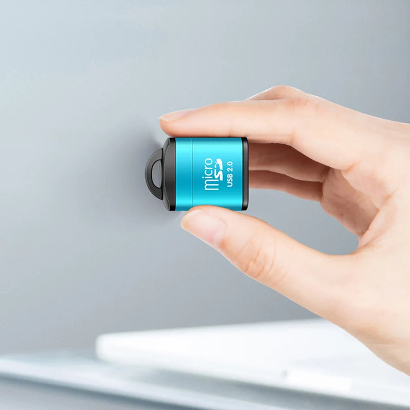 Mini USB 2.0 Micro SD TF Card Reader with Anti-Lost Chain USB Card Reader HIP