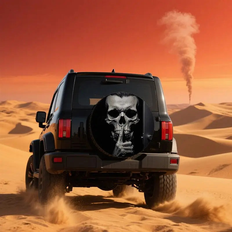 Skull Spare Tire Cover – Waterproof Polyester SUV RV Protector Spare Tire Cover HIP