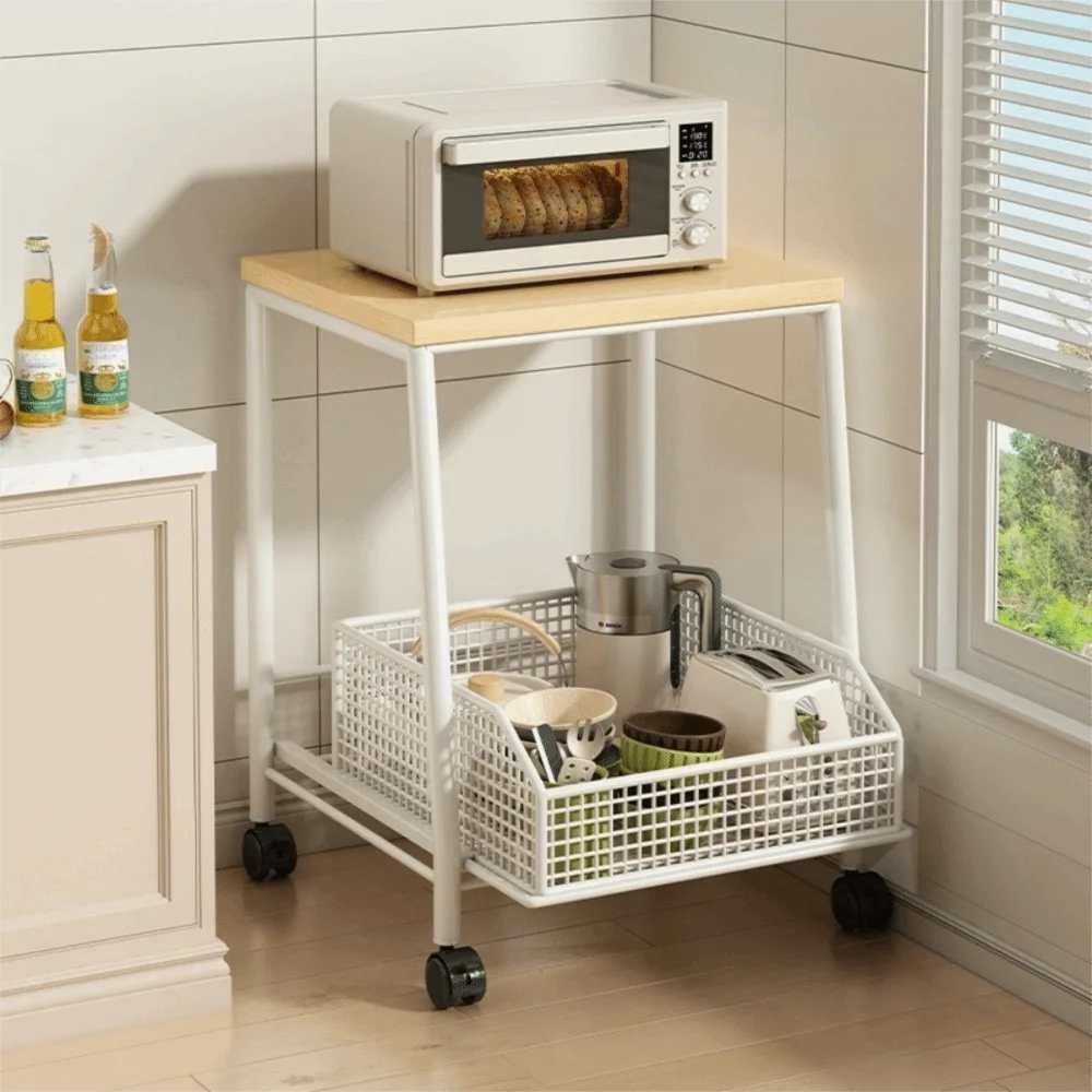 Microwave Stand with Drawers – Kitchen Countertop Organizer Kitchen Storage Rack HIP