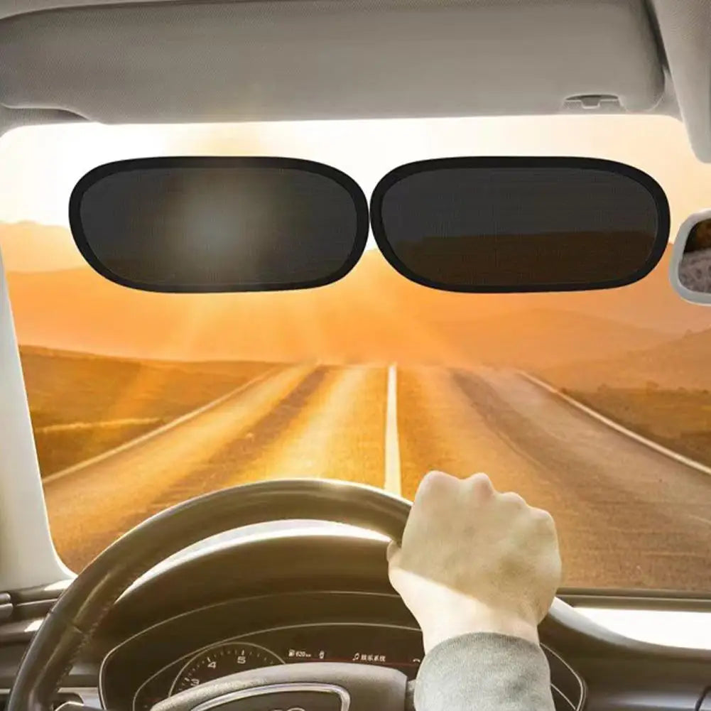 2pcs Summer Car Mini Small Shading and Anti-static Film Car Side Window Sun Protection and Heat Insulation Sunshade Cover HIP