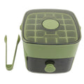 Ice Cube Tray ABS PP 48 Grids 2 Tray Easy Release Ice Cube Box with Lid Storage Bin for Freezer HIP green