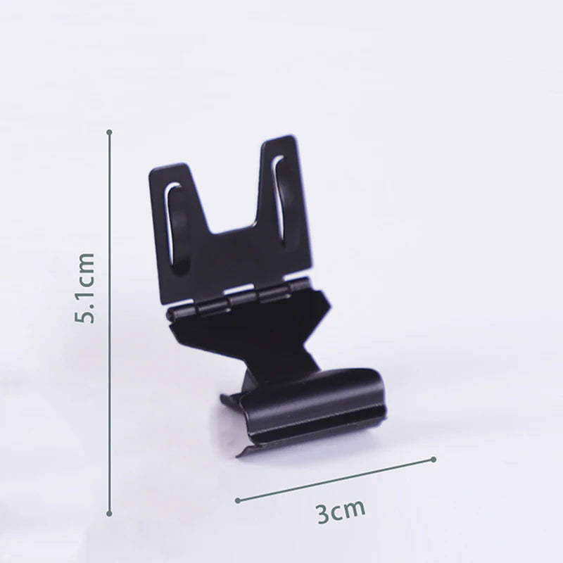 Metal Shelf Edge Price Tag Clip Holder 5.1x2.8cm Price Tag Clip Holder HIP Black