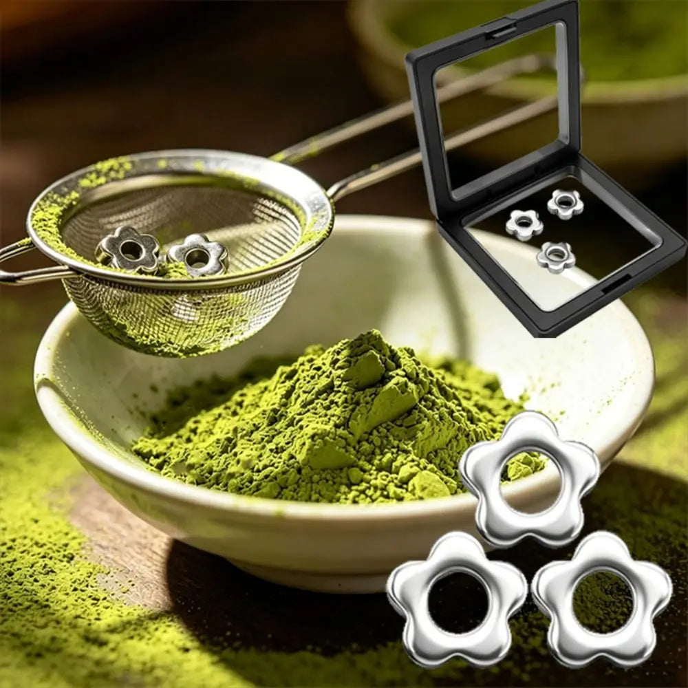 Stainless Steel Matcha Sifter Beads | Flower Shape, 3–4 Pc Matcha Sifter Beads HIP