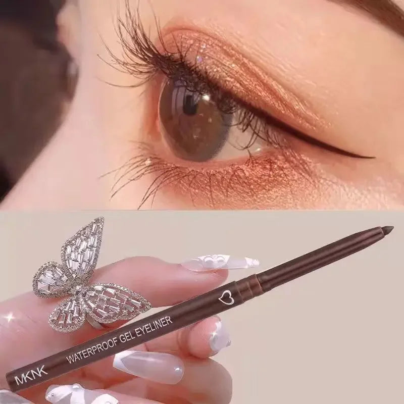 Matte Silkworm Eyeliner Pen Lasting Waterproof Not Blooming Shiny Quick Drying Eye Liner Gel Pen Brown Eye Shadow Pen Makeup HIP