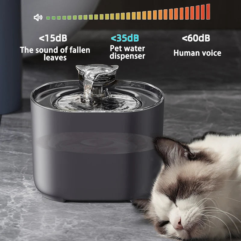 Cat Water Fountain Auto Filter USB Electric Mute Cats Dog Drinker Bowl Recirculate Filtring Drinker for Cats Pet Water Dispenser HIP