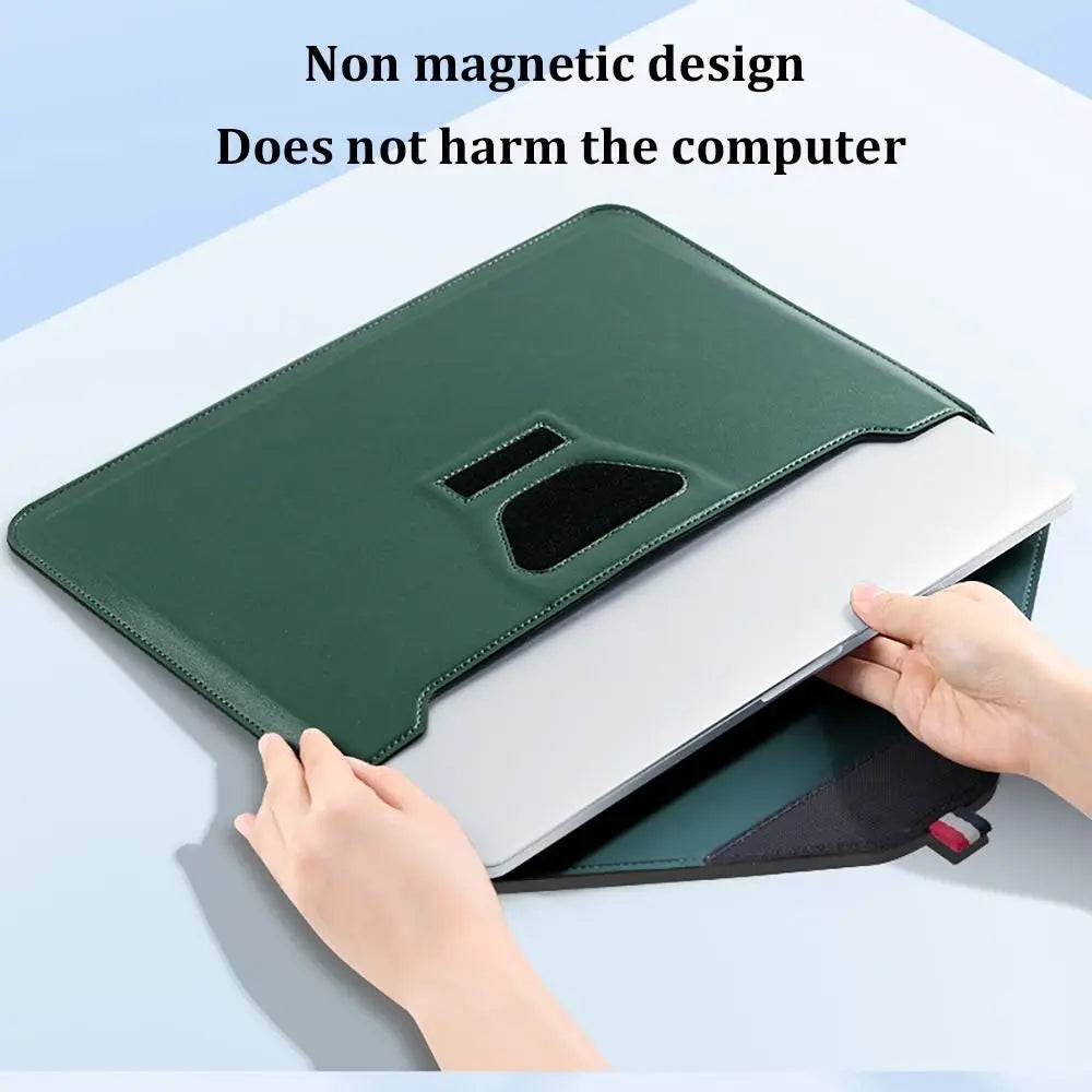 PU Leather Laptop Sleeve 13–16.1" | 3-in-1 Carrying Bag Laptop Sleeve Bag HIP