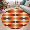 Retro Geometric Round Rug – Colorful Modern Floor Mat Round Area Rug HIP 1 40X40CM