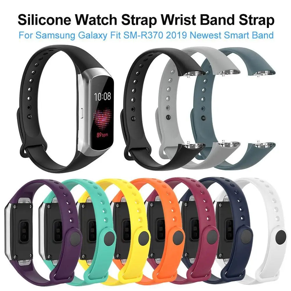 Silicone Replacement Watchband for Samsung Galaxy Fit SM-R370 Smartwatch Band HIP