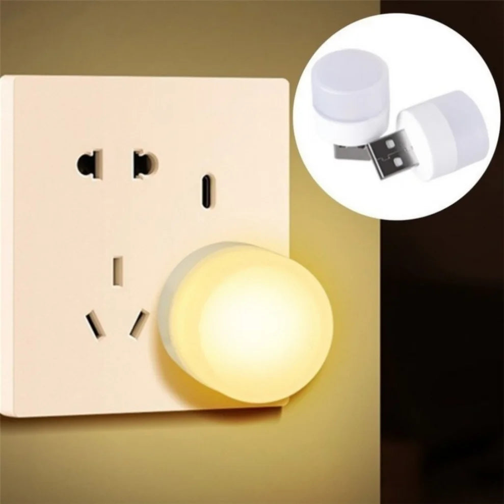5-Pack Mini USB LED Night Light 5V 1W – Warm & Cool White USB LED Night Light HIP