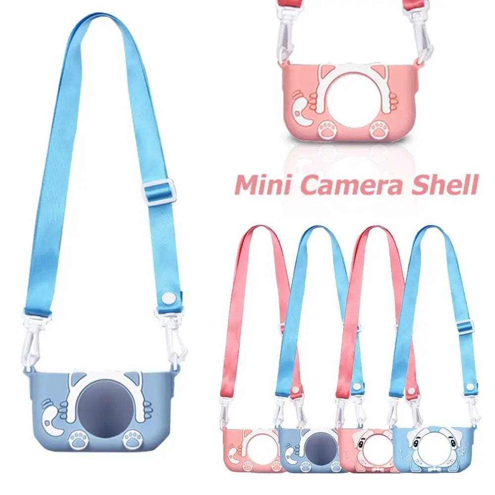 Silicone Kids Camera Case with Lanyard – Cartoon Cover Kids Camera Case HIP