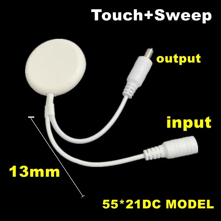 Penetrable Touch Dimmer Switch 12V 24V LED – Up to 25mm Wood Touch Dimmer Switch HIP DC wire - short-B DC12V-24V