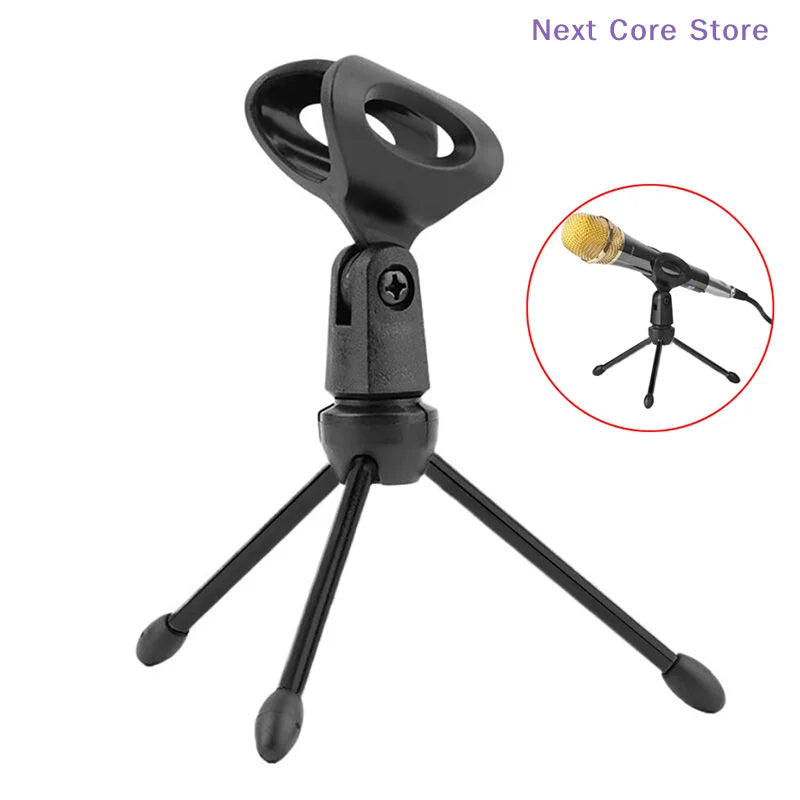 Desktop Mini Tripod Mic Stand – Adjustable & Portable | HIP Microphone Stand HIP