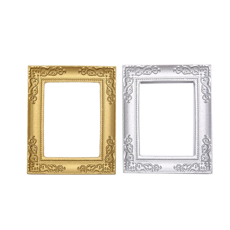 DIY Mini Vintage Oval Resin Photo Frames – Dollhouse Craft Miniature Craft Accessory HIP