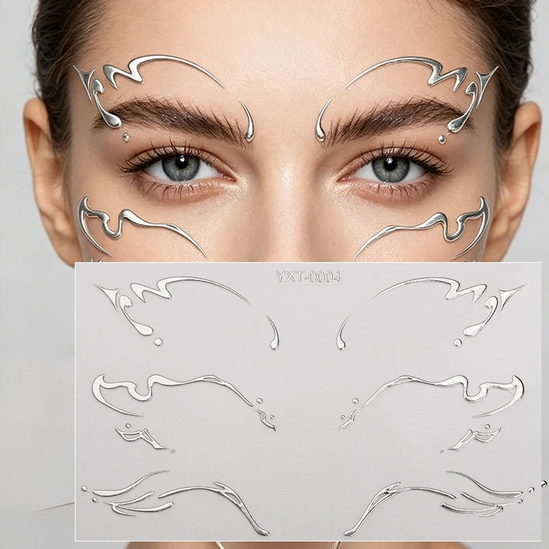 Holographic Laser Eye Makeup Stickers – Face Art Decals