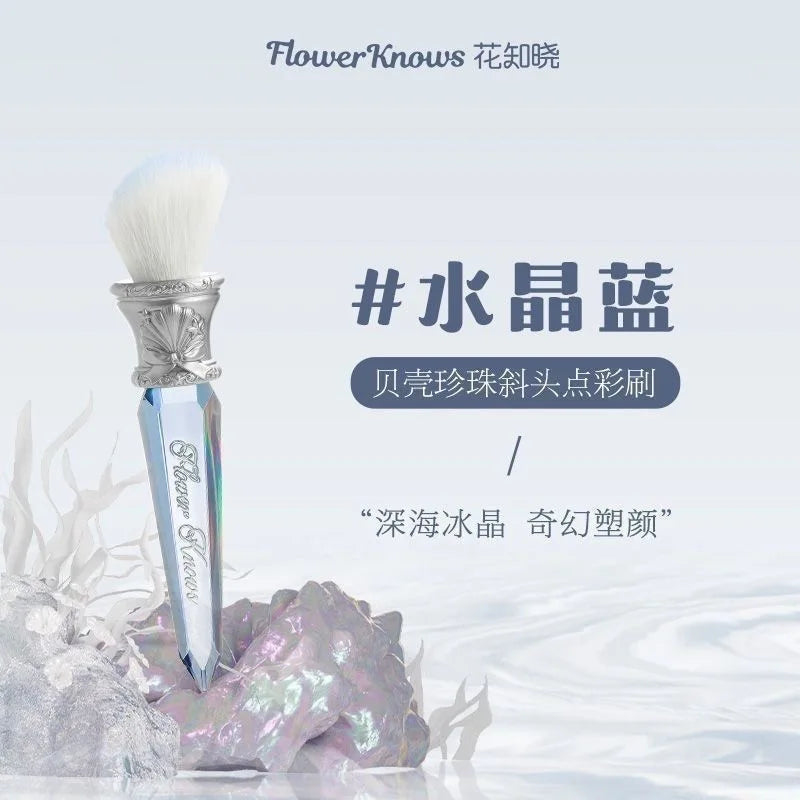 Flower Knows Goat Hair Blush & Loose Powder Brush Blush Makeup Brush HIP crystal blue