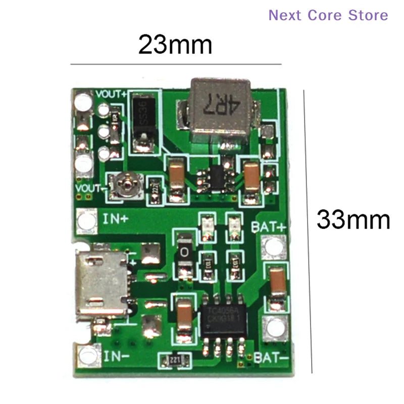 USB Lithium 3.7V Battery Charging Module DC-DC Boost Step Up DC-DC Boost Module HIP