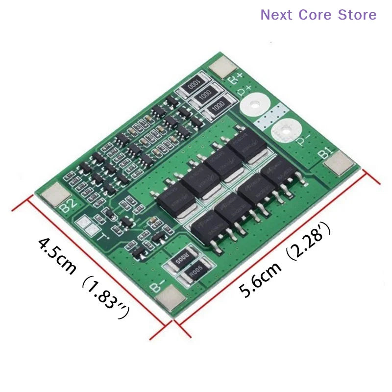 25A 12V BMS Battery Protection Circuit Board with Balance Battery Protection Board HIP