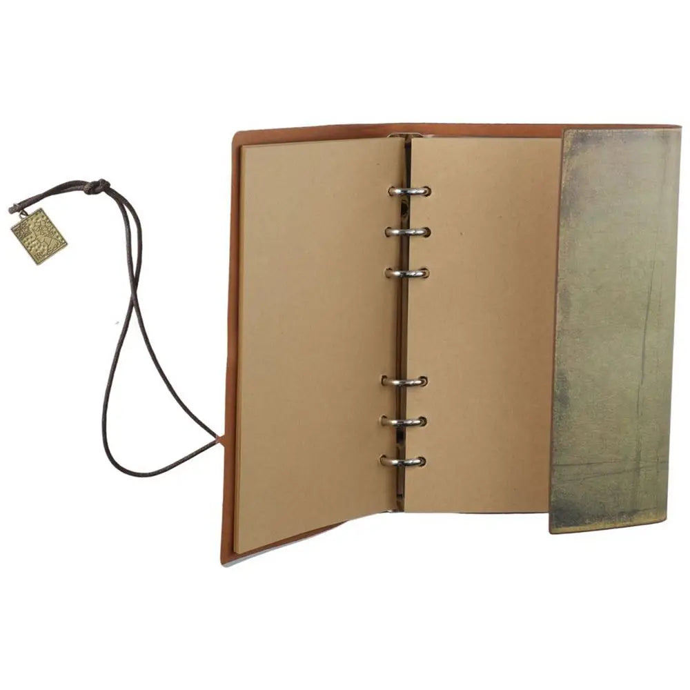 Vintage Leather Refillable Traveler Journal Notebook – Burgundy Leather Journal HIP