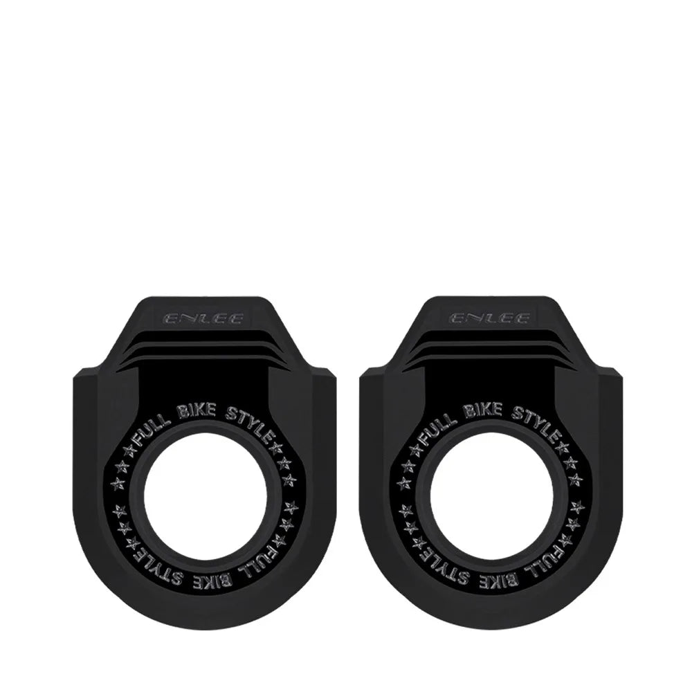 Universal Bicycle Crank Arm Protector TPU Sleeve – MTB & Road Crank Arm Protector HIP Black-A
