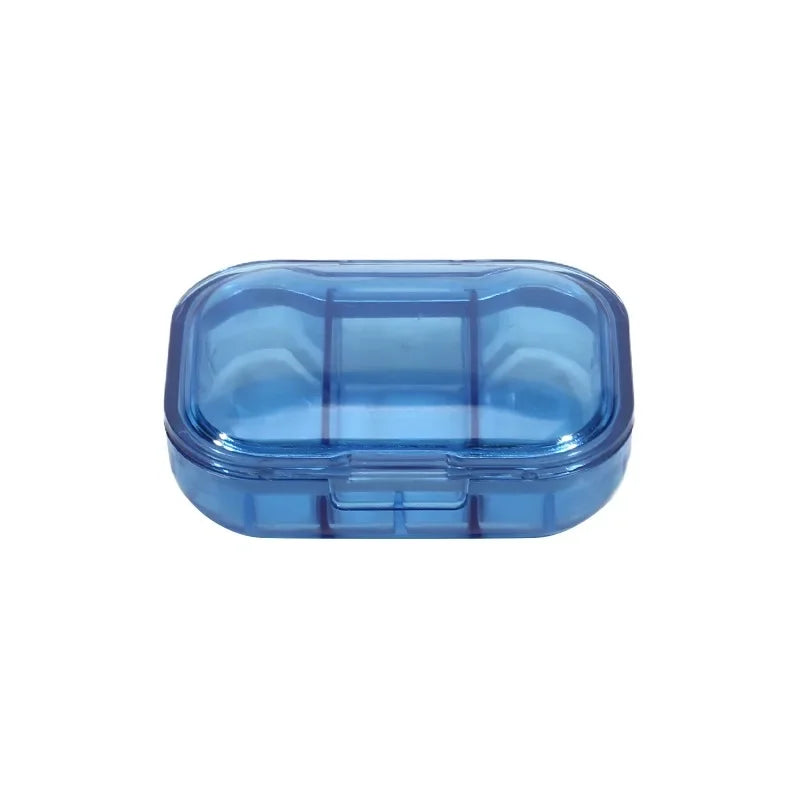 Portable 3-Compartment Mini Pill Organizer – Transparent Box Pill Organizer Box HIP