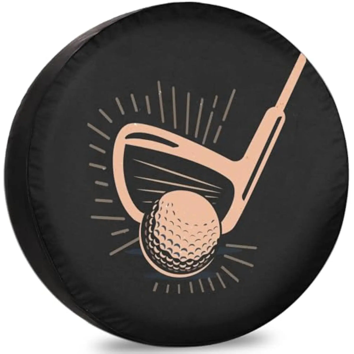 Golf Club Spare Tire Cover – Dustproof Polyester Wheel Protector Spare Tire Cover HIP Acquiesce 14 in