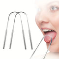 RUZOFO Stainless Steel Tongue Scraper Set – U-Shaped, Reusable Tongue Scraper Set HIP 2cps