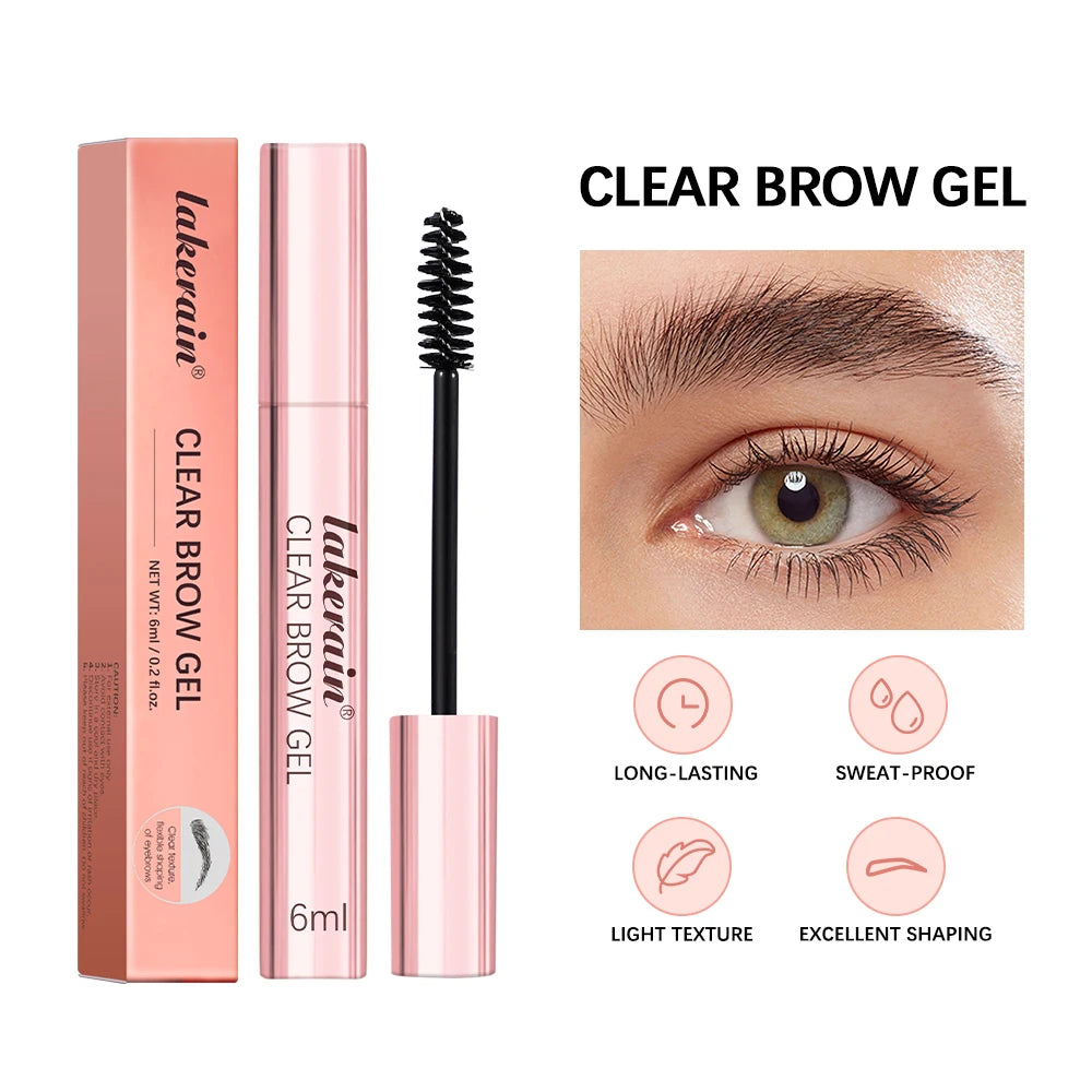 Clear Eyebrow Setting Gel Waterproof & Sweatproof Brow Coat Long-Lasting Non-Fading Transparent Brow Grooming Makeup HIP 1pc