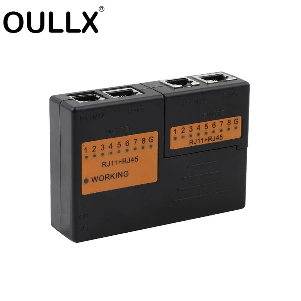 OULLX Mini RJ45 LAN Cable Tester – RJ11 RJ12 CAT5/6/7 Network Cable Tester HIP Default Title