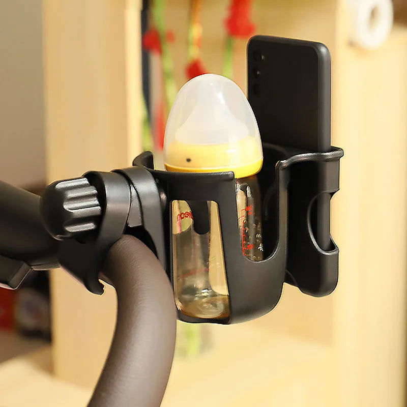 Universal Stroller Cup & Phone Holder – Black, Pink, Green Stroller Cup Holder HIP