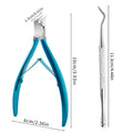Professional Stainless Steel Cuticle Nipper & Nail Clipper Cuticle Nipper HIP C571-Blue 2pcs