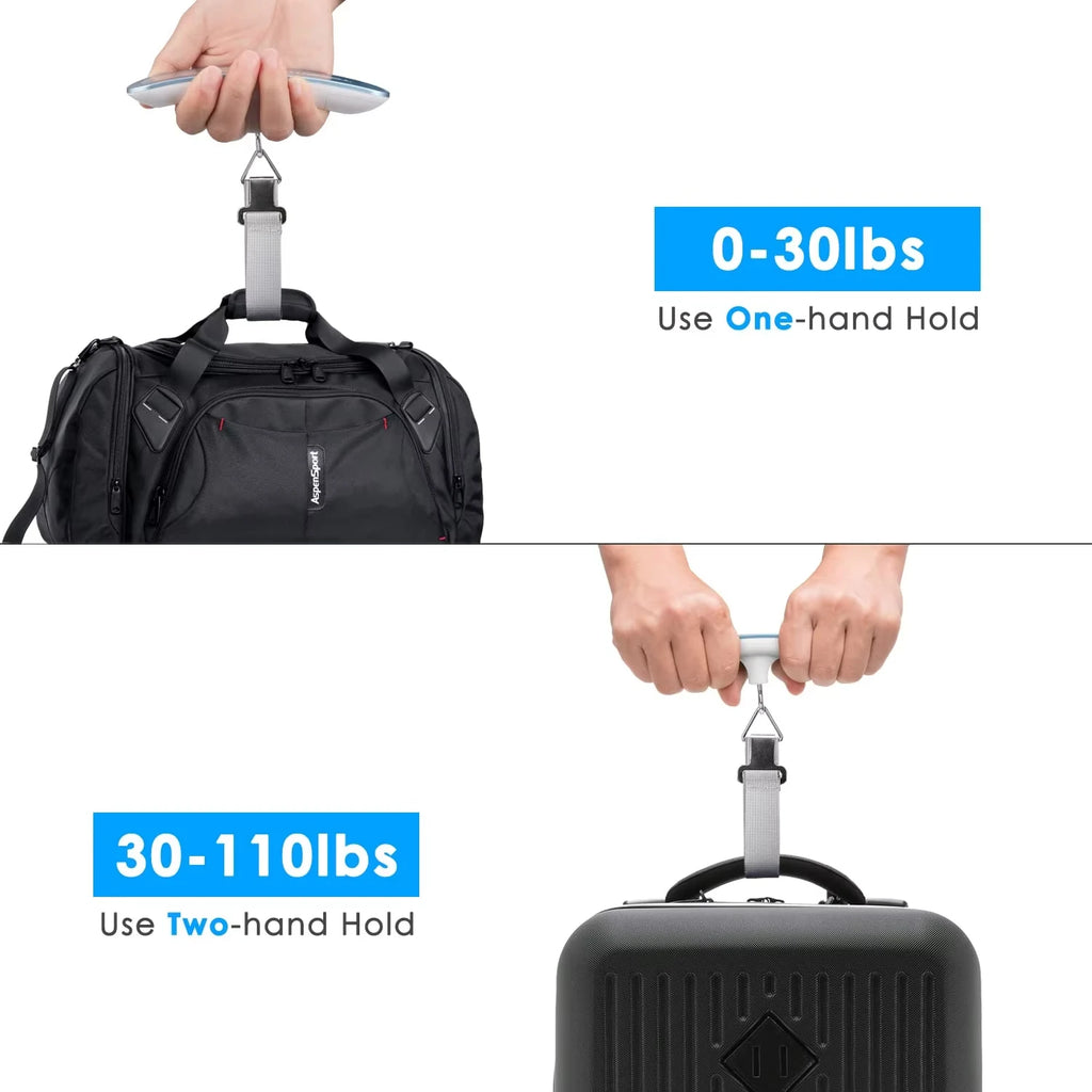 Portable Digital Hanging Scale 110lb/50kg – LCD & Hook Digital Hanging Scale HIP