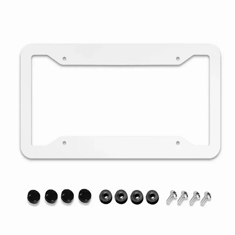 Christmas Aluminum License Plate Frame Set – Weather-Resistant License Plate Frame HIP