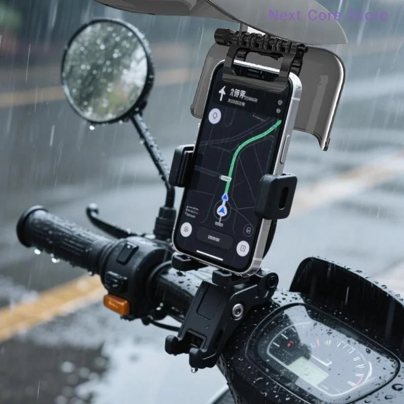 Motorcycle Phone Mount Sun Shade Visor – UV & Rain Guard Phone Mount Visor HIP