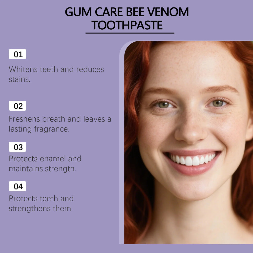 Bee Venom Whitening Toothpaste – Mint, Enamel & Gum Care Whitening Toothpaste HIP