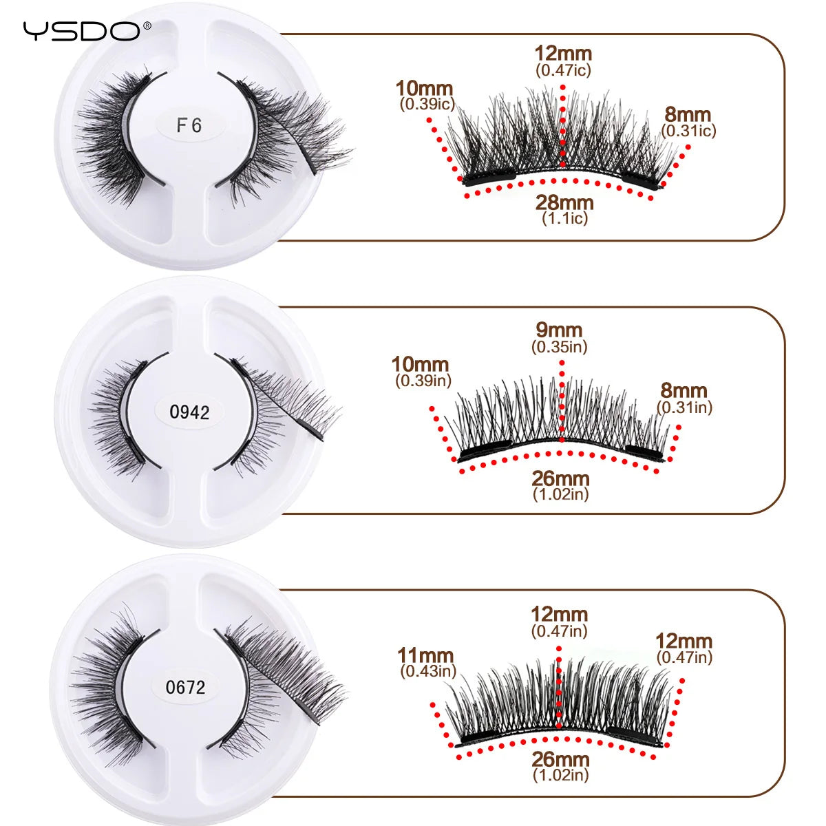 YSDO 5 Pairs/box Magnetic Eyelashes Wholesale Natural Magnetic Eyelashes Reusable 3D Faux Mink Lashes With Tweezers Makeup Tools HIP