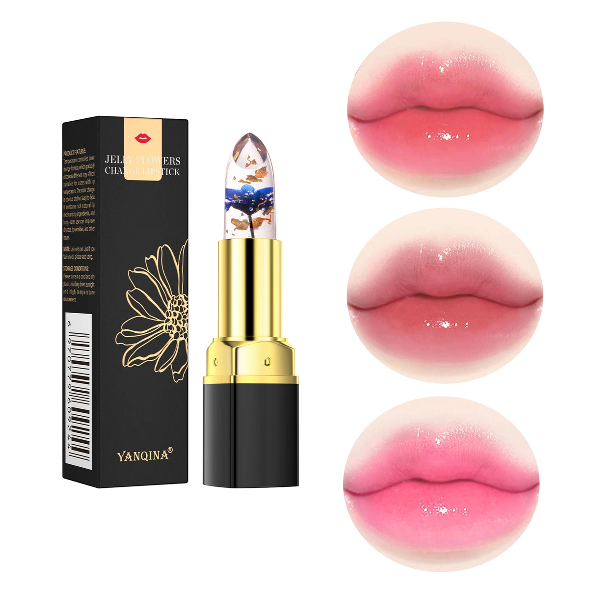 Magic Color-Changing Flower Jelly Lipstick – Moisturizing Jelly Lipstick HIP