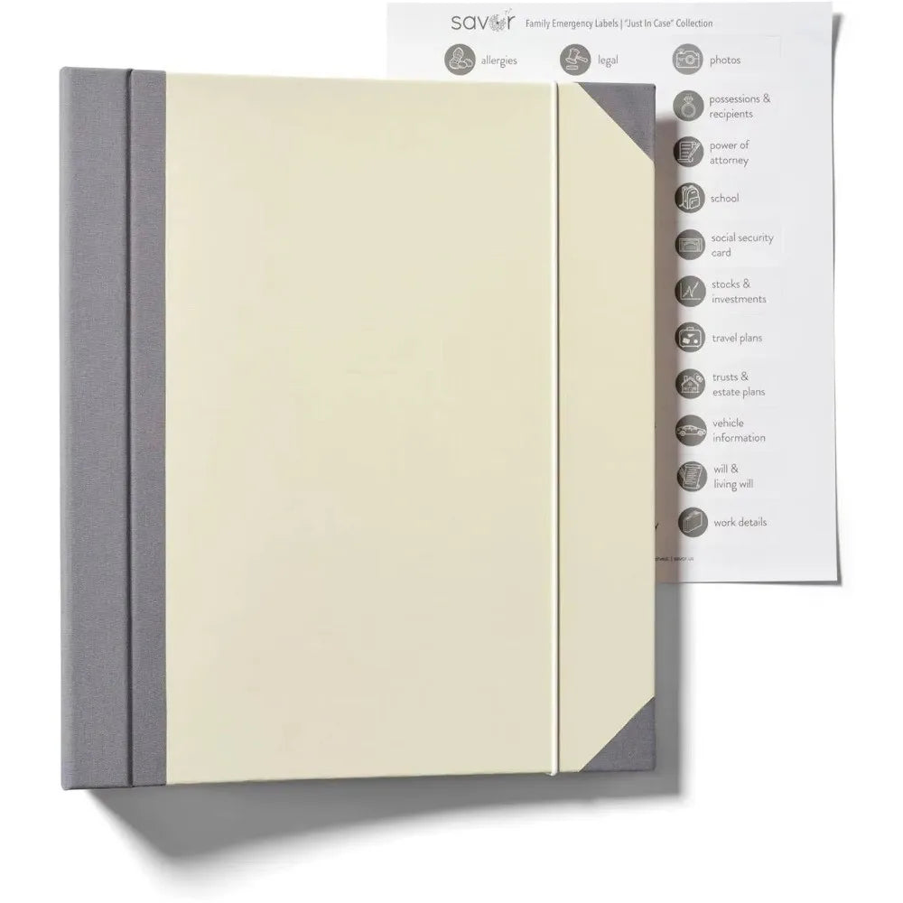 Large Capacity Multi-Pocket Document Organizer Binder | File Folder Document Organizer Binder HIP