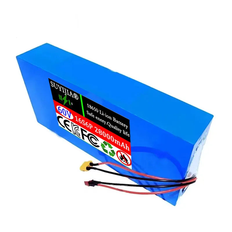 60V 28Ah 18650 Lithium Battery Pack 16S6P with BMS | SUYIJIA Lithium Battery Pack HIP